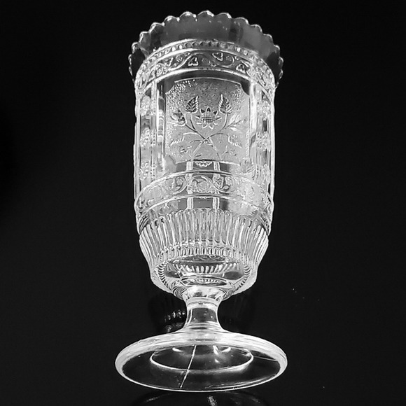 1880s "Wreath" AKA "Willow Oak Celery Vase by Bryce Brothers Pittsburgh PA - Picture 6 of 16